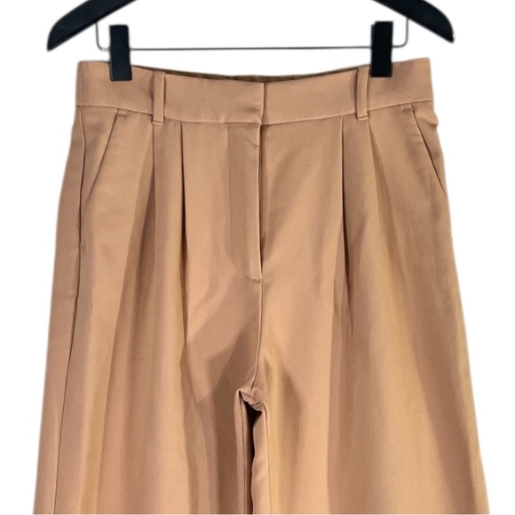 Abercrombie & Fitch Harper Tailored Ultra Wide Leg Pant size 8 short in Brown - Picture 4 of 8